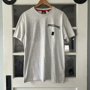 Gray Superdry Men's Crewneck T-Shirt Black Label Edition Series 2XL